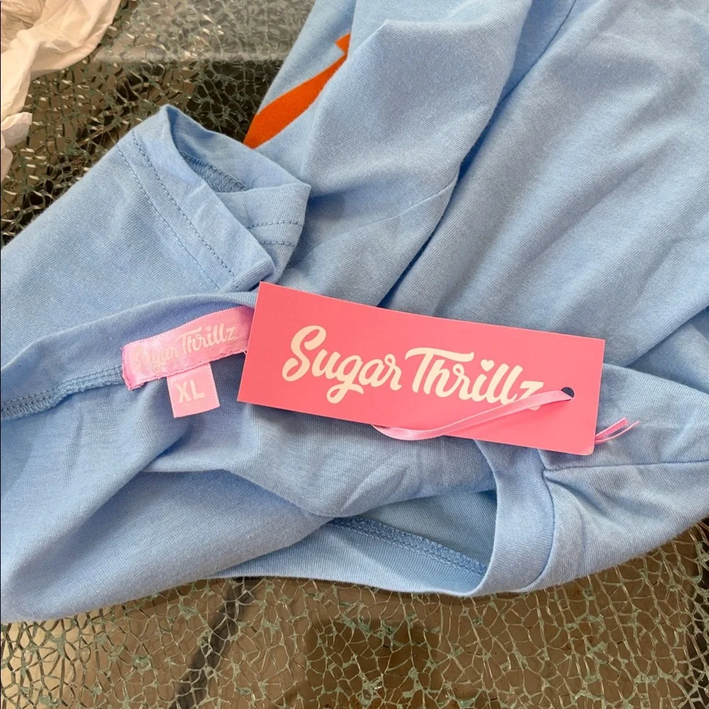 Dolls Kill “original” Sugar Thrillz “Dump Him” Crop Top NWT - Picture 6 of 6